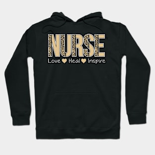 Nurse Leopard Print Hoodie